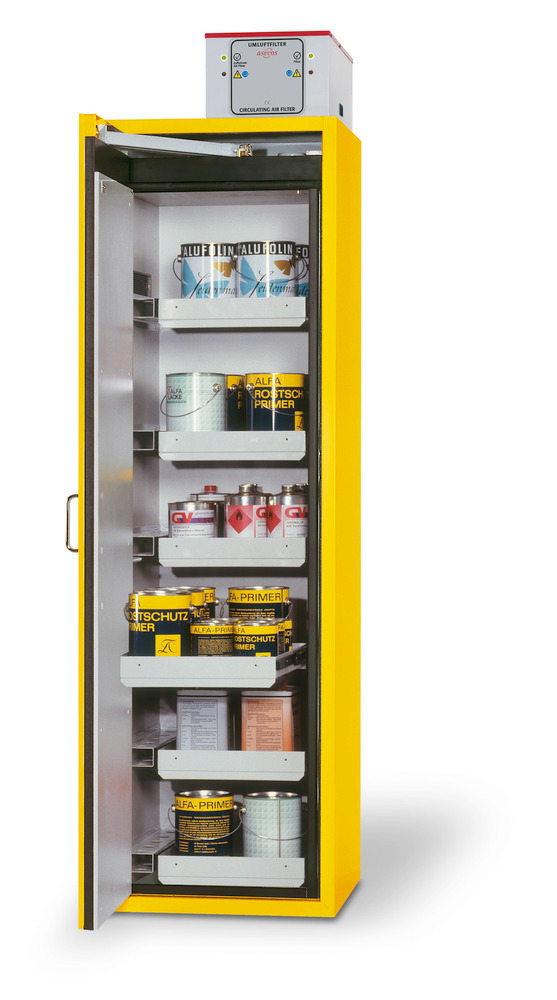 Brandveiligheidskast S90.196.060.FDAS met 6x SL gelakt, geel - 1