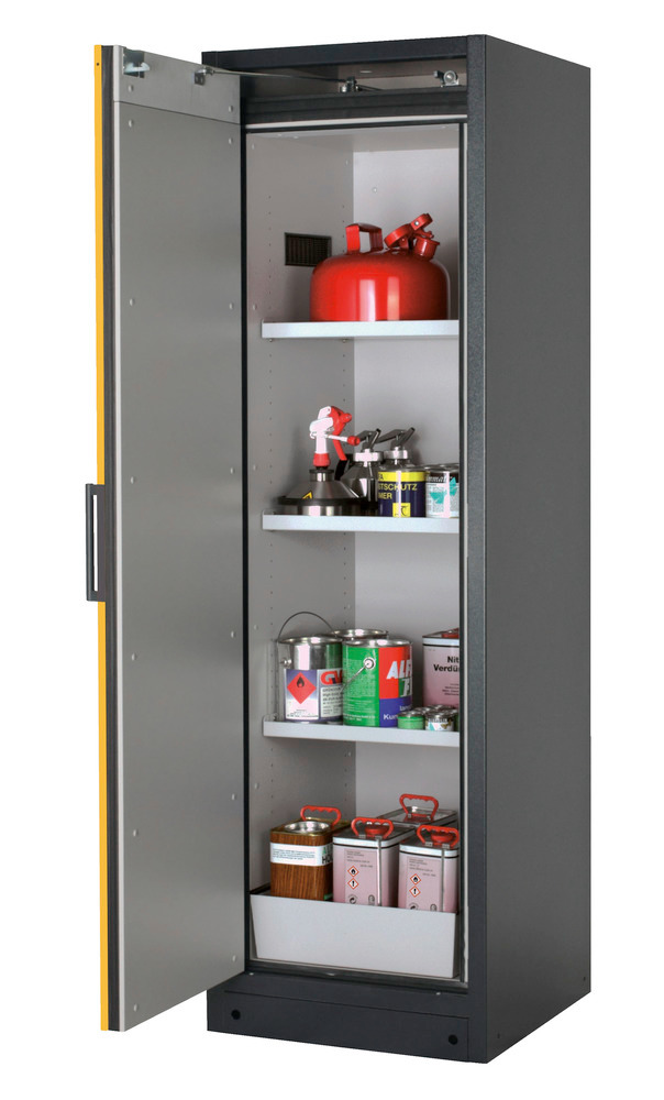 Armoire de sécurité incendie Q.195.60-P-L, avec 4 tiroirs, blanc - 1