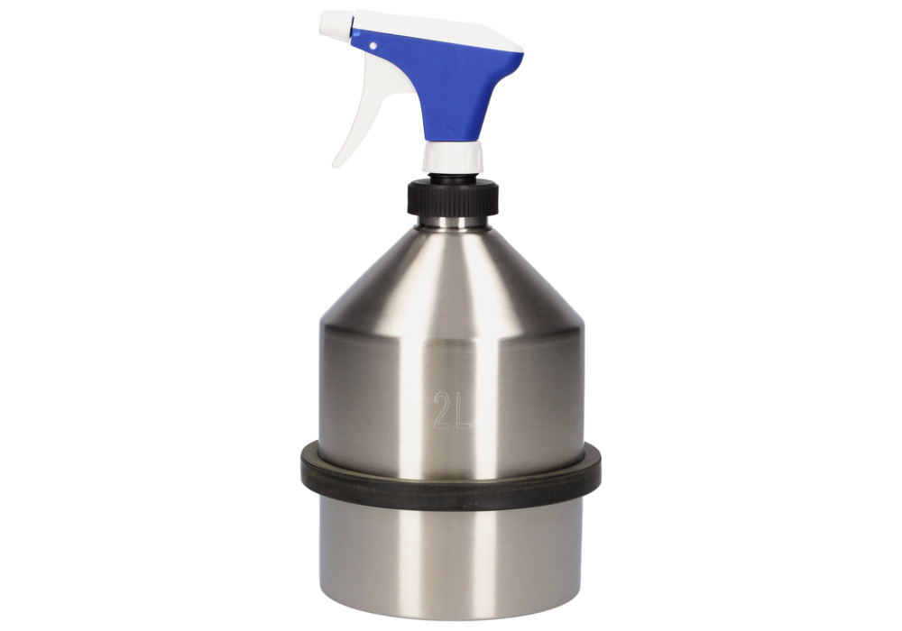 Spraykanna av rostfritt stål 2 l med gänga G1 1/4" ISO EN 228-1 - 1