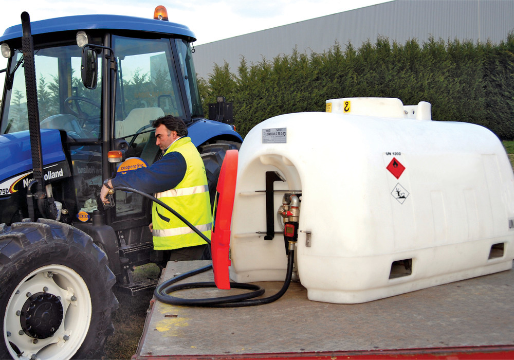 Mobil diesel tankstation Hippo, 960 liter, pumpe 12 V - 8