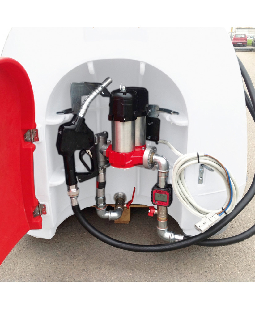 Mobilní naftová čerpací stanice typ Hippo, objem 960 litrů, čerpadlo 24 V - 5