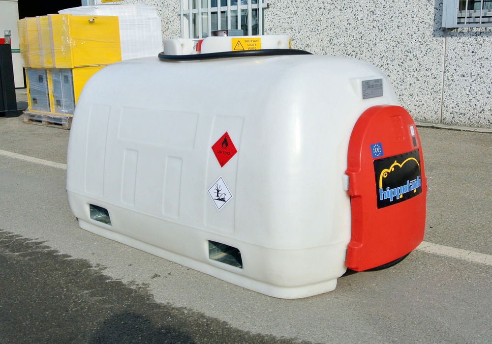 Mobilná tankovacia stanica na naftu HIPPO, čerpadlo 24 V, 960 l - 3
