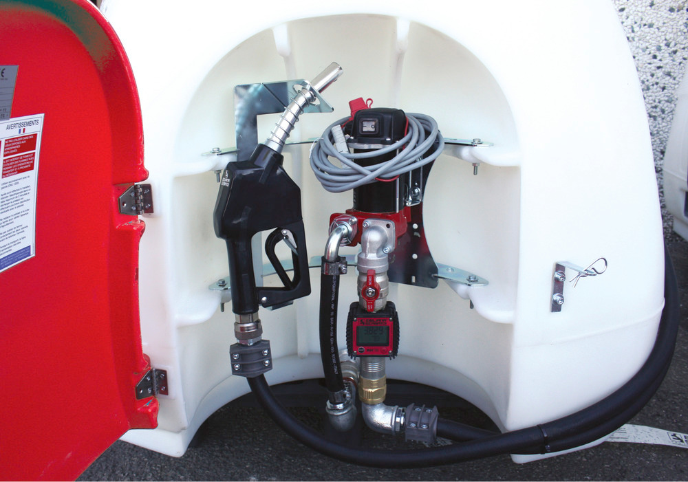 Mobil diesel tankstation Hippo, 960 liter, pumpe 12 V - 2