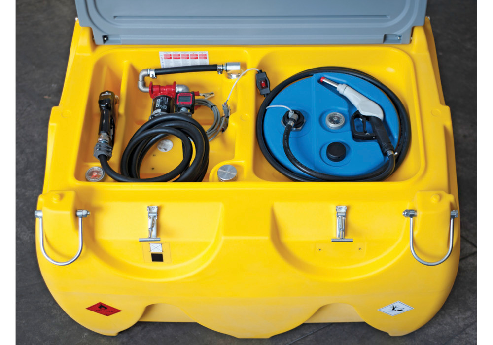 Mobile Kombi-Tankstelle für Diesel und Ad-blue (900 + 100 Liter), Pumpe 230 V - 5