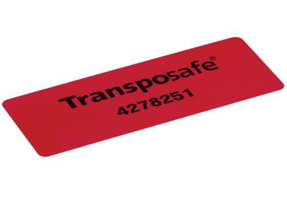 Selo de segurança adesivo Transposafe, não deixa restos de cola, 30 x 78 mm, 1 rolo de 250 unidades - 2