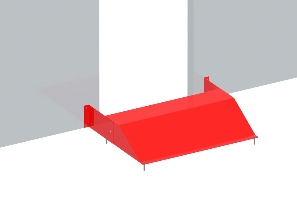 Step ramp barrier for protection against hazardous substances and floods, 1000 x 200 mm - 1