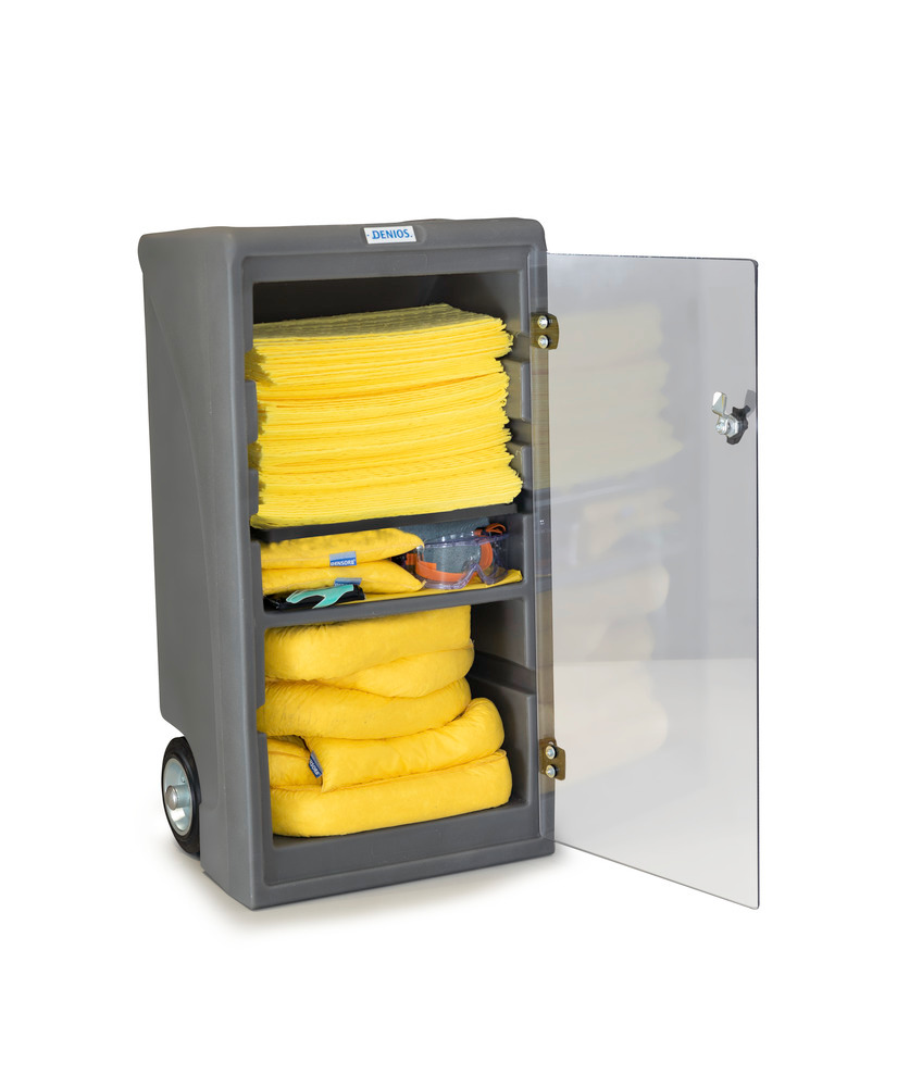 Kit de reenchimento móvel DENSORB para emergência com panos absorventes, pequeno caddy, Especial - 1