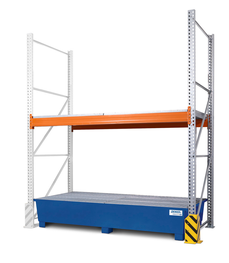 Combi Rack 3 K4-I.13, with painted spill pallet, extension shelf unit - 1