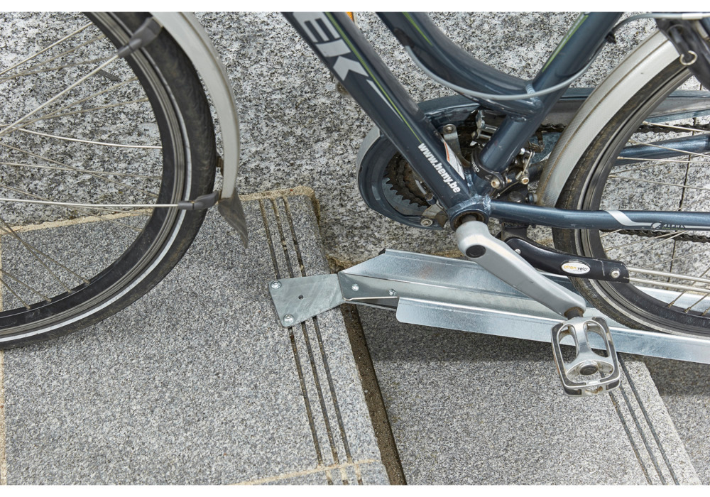 Rampe pour vélo en acier, pour escaliers, pour monter ou descendre, rajout complémentaire - 3