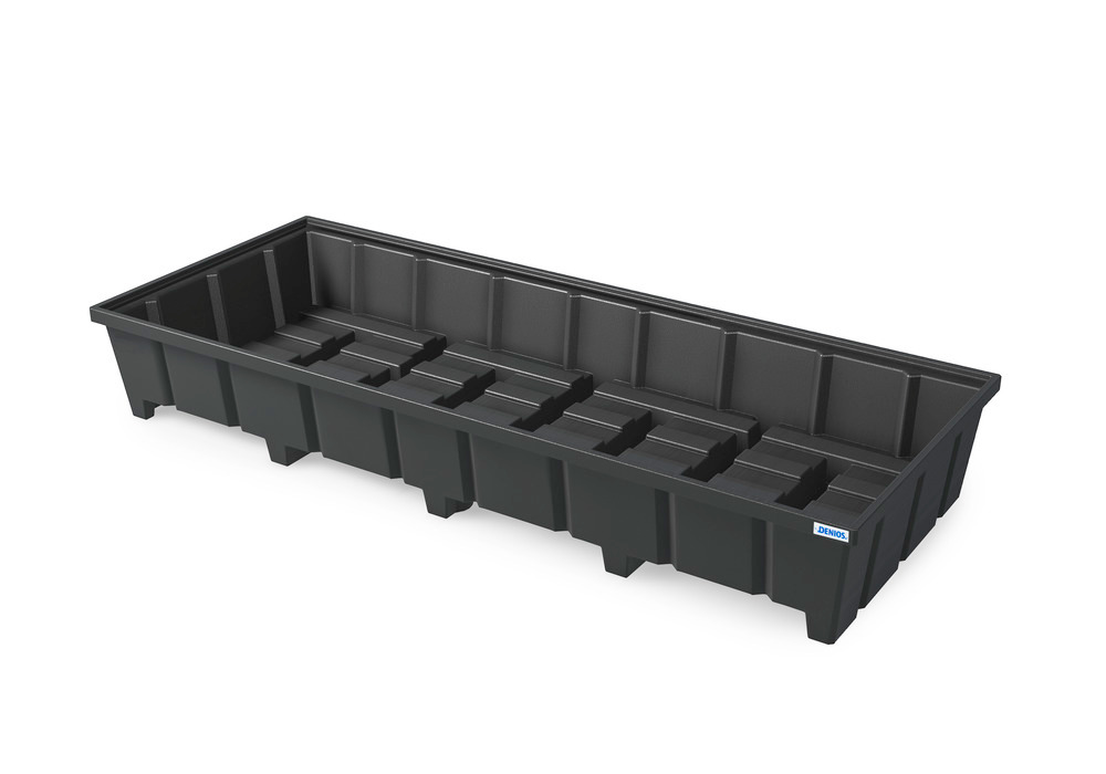 Spill tray in plastic for underneath the rack, for shelf width 3300 mm, 3280 x 1315 x 490 mm - 2