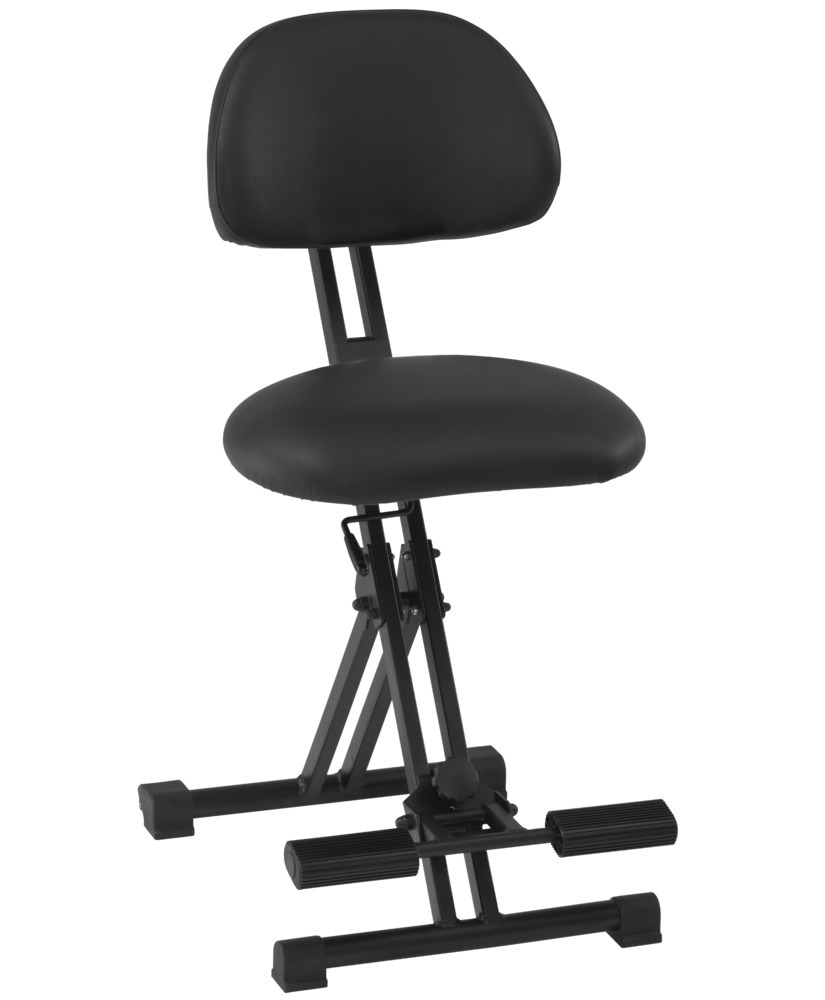 Sedadlo pre prácu v stoji Mey Chair Futura Light XXL, operadlo, nosnosť 200 kg - 1