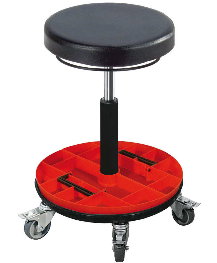 Taburete de taller Mey Chair Assistant Pro, con caja de herramientas extraíble - 1