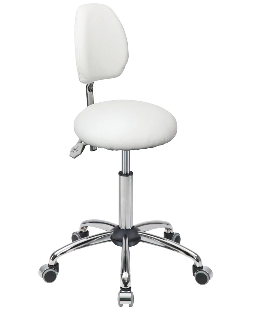 Laboratórna stolička Mey Chair Assistant Basic, s mäkko polstrovaným okrúhlym sedadlom  - 1