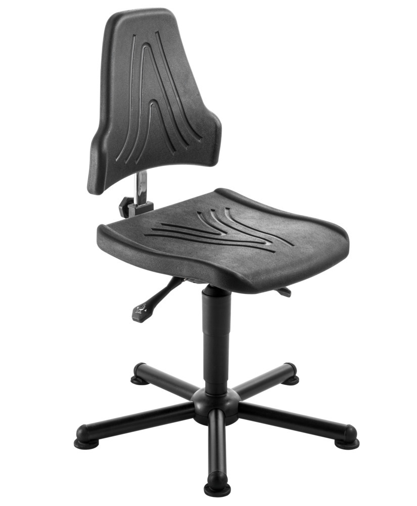 Mey Chair, ESD, drejelig arbejdsstol Workster Pro W19, elektrisk ledende, sædehøjde op til 630 mm - 1