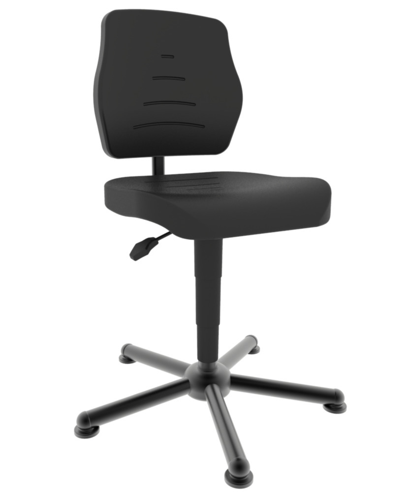 Mey Chair Werkplekdraaistoel Workster Pro, zithoogte tot 640 mm, rugleuning met antischokbeveiliging - 1