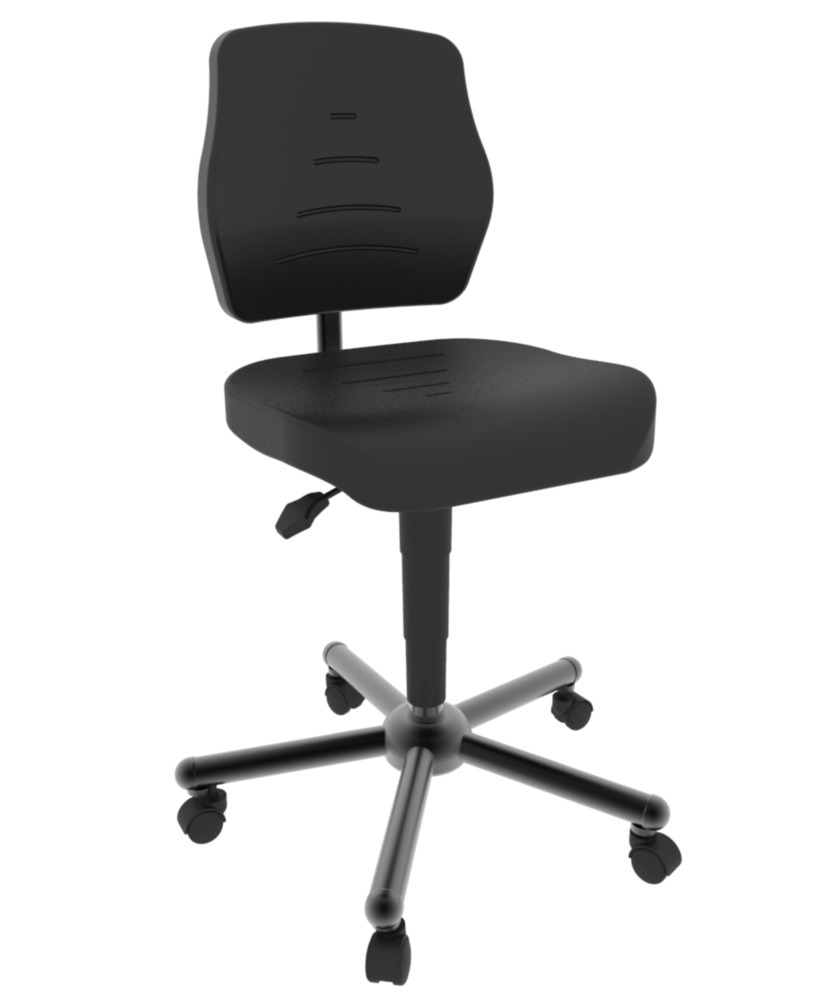 Mey Chair Werkplekdraaistoel Workster Pro, zithoogte tot 630 mm, rugleuning met antischokbeveiliging - 1