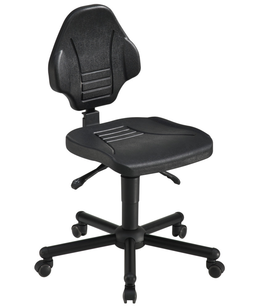 Mey Chair industrial swivel chair Workster Pro, seat height up to 610 mm, back w. anti-shock protect - 1