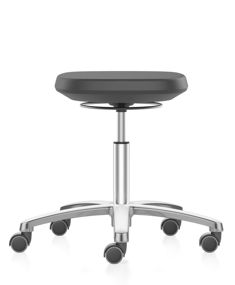 Bimos Smart laboratory and industrial stool, with PU foam seat, black - 1