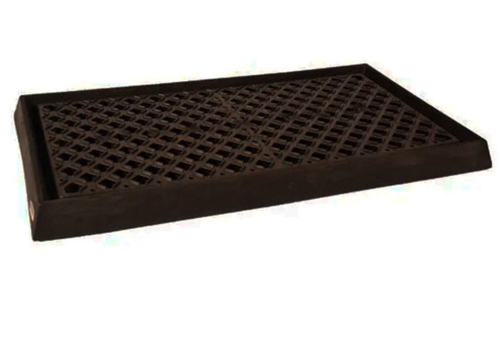 Lab Spill Tray - Poly Construction - W/grate - Low Profile - 16.5 gal Sump Capacity - 3