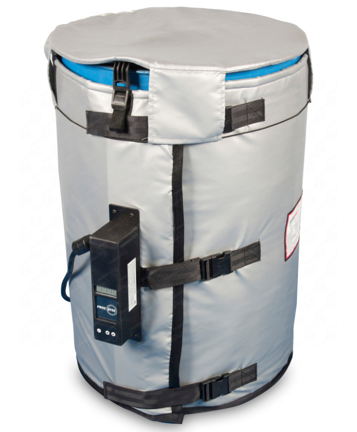 Drum Heater Jacket - for 55 Gallon Drum - Ordinary Location - 0-90°C Thermostat  - 120V - 1450 Watt - 2