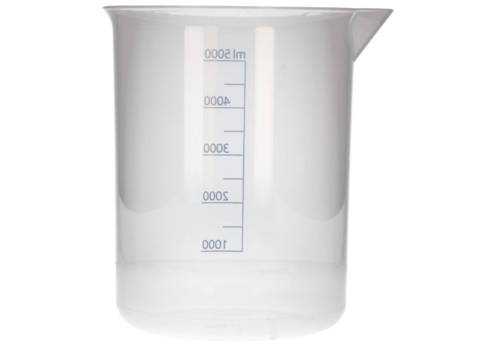 Copo Griffin em PP, copo de laboratório com escala de volume impressa, 5000 ml, 3 un. - 4