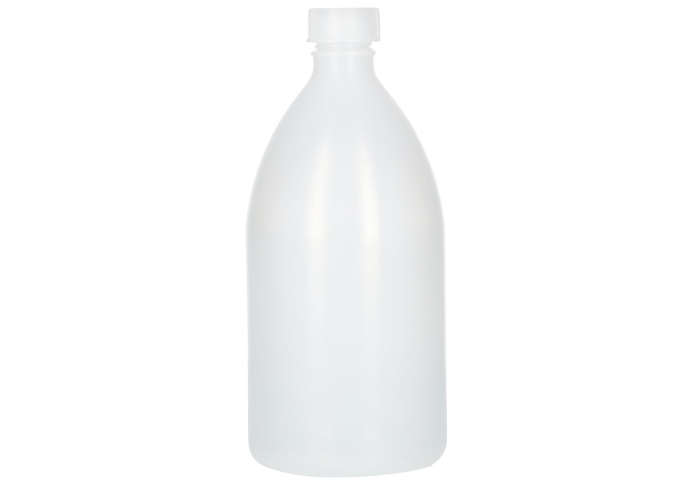 Botellas de cuello estrecho Bio en Green PE, con tapón roscado, 1000 ml, 12 uds. - 3