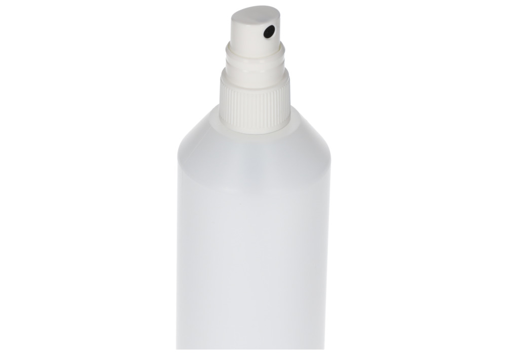 Bottiglie spray in HDPE, nebulizzatore per pompa in PP, trasparente, 250 ml, 10 pezzi - 4