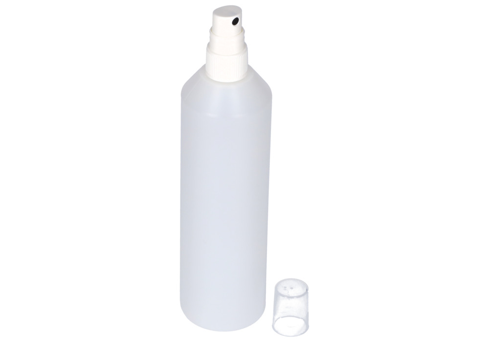 Bottiglie spray in HDPE, nebulizzatore per pompa in PP, trasparente, 250 ml, 10 pezzi - 3