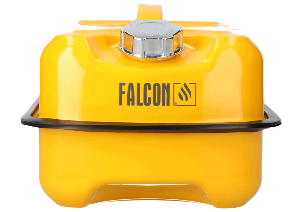 FALCON Teräksinen turva-astia, suojakansi, keltainen, 10 litraa - 3