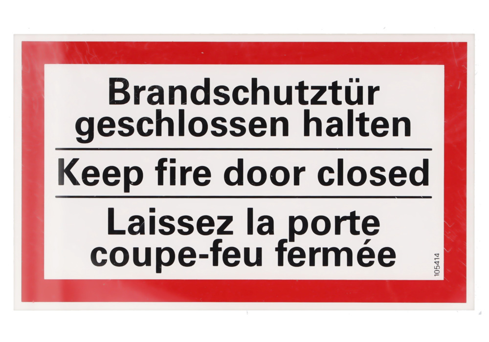 Hinweisschild Brandschutztür geschlossen halten - 1