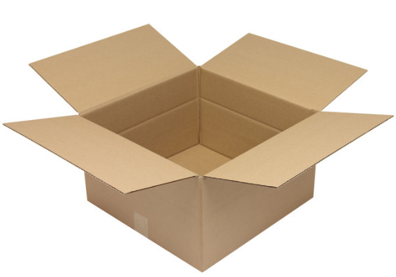 Boîte en carton pliant ondulé à 1 cannelure, dimensions intérieures 420x420x250 mm, qualité 1 .30C - 1