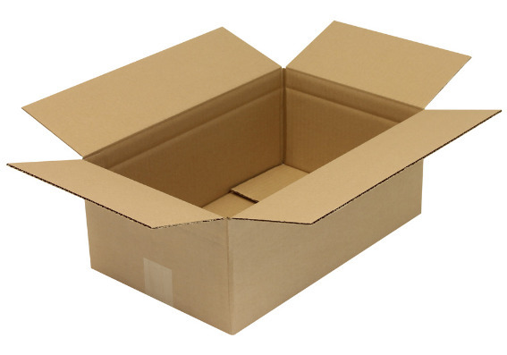 Boîte en carton pliant ondulé à 1 cannelure, dimensions intérieures 400x250x150 mm, qualité 1 .30C - 1