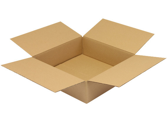 Krabica z vlnitej lepenky (1-vrstvová), vnútorné rozmery 350 x 350 x 100 mm, kvalita 1.20B - 1