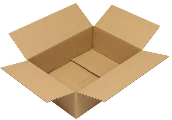 Corrug. cardb folding box, single wall, int. dim. 305 x 215 x 90 mm, A4 format, quality 1.20B - 1