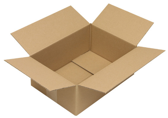 Corrug. cardb folding box, single wall, int. dim. 305 x 215 x 120 mm, A4 format, quality 1.20B - 1
