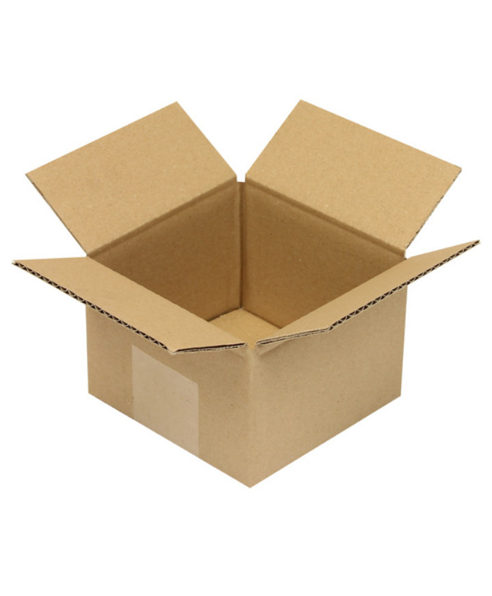 Skládací krabice z vlnité lepenky, 1vrstvá, vnitřní rozměry 120 x 120 x 80 mm, kvalita 1.10B - 1