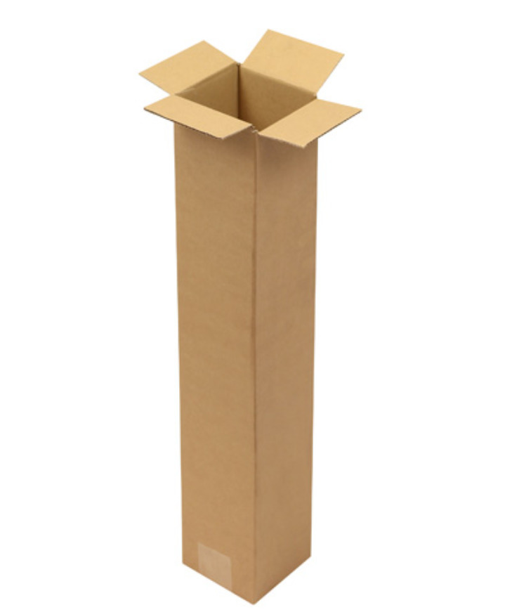 Krabice z vlnité lepenky, 1vrstvá, vnitřní rozměry 108 x 108 x 610 mm, formát A1, kvalita 1.20B - 1