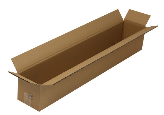 Corrugated cardboard folding box, double wall, int. dimensions 1000 x 150 x 150 mm, quality 2.30BC - 1