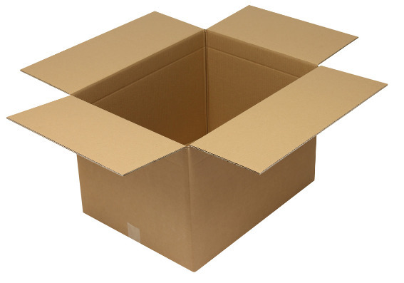 Krabice z vlnité lepenky, 2vrstvá, vnitřní rozměry 600 x 450 x 400 mm, formát A2, kvalita 2.30BC - 1