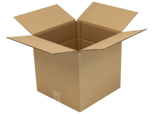 Boîte en carton pliant ondulé à 2 cannelures, dimensions intérieures 300x300x300mm, qualité 2. 20EB - 1
