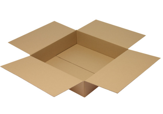 Corrugated cardboard folding box, single wall, internal dimensions 600 x 600 x 150 mm, quality 1.20B - 1