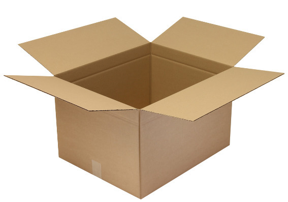 Krabica z vlnitej lepenky (1-vrstvová), vnútorné rozmery 550 x 450 x 350 mm, kvalita 1.30C - 1