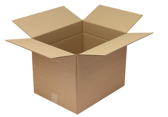 Krabica z vlnitej lepenky (1-vrstvová), vnútorné rozmery 500 x 400 x 400 mm, kvalita 1.30C - 1