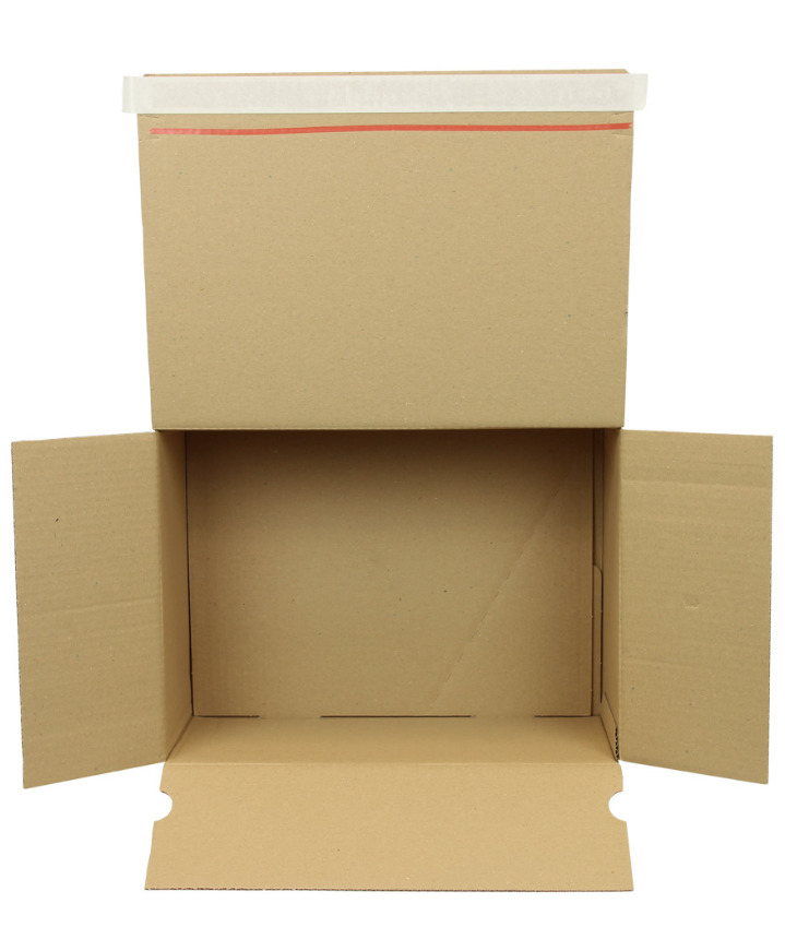 Automatyczny karton składany 1-falowy, zamknięcie samoprzyl., 345x256x130 mm, format C4, jakość 1.30 - 2