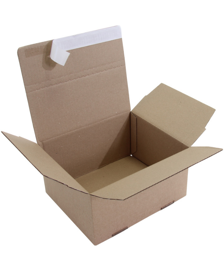 Rychlouzavírací krabice, 1vrstvá, samolepicí klopa, 305 x 215 x 140-220 mm, kvalita 1.30B - 1