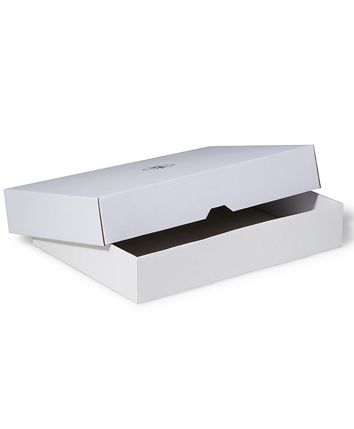 Krabica z kartónu s nasadzovacím vekom, 302 x 213 x 55 mm, formát A4, kvalita 1.20E - 1