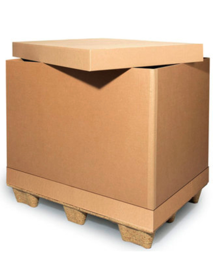 Paletový krabicový box, 2vrstvý, 1205 x 805 x 700 mm, kvalita 2.40BC - 1