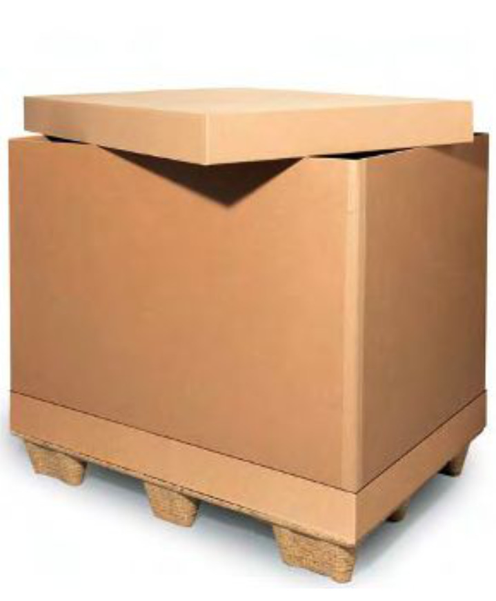 Paletový krabicový box, 2vrstvý, 1205 x 805 x 1200 mm, kvalita 2.40BC - 1