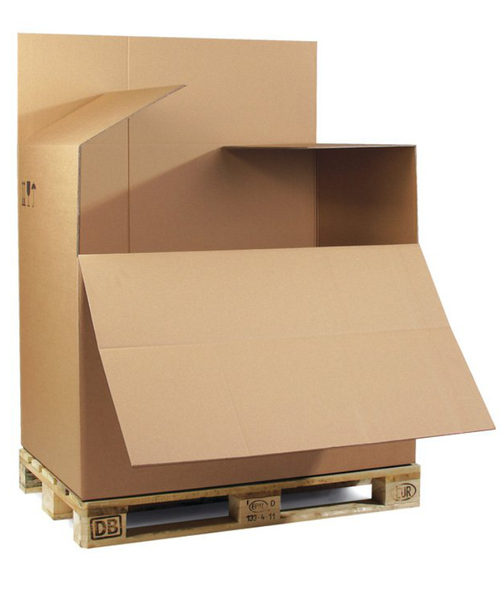 Krabica v rozmere palety, 2-vrstvová 780 x 580 x 750 mm, kvalita 2.40BC - 1