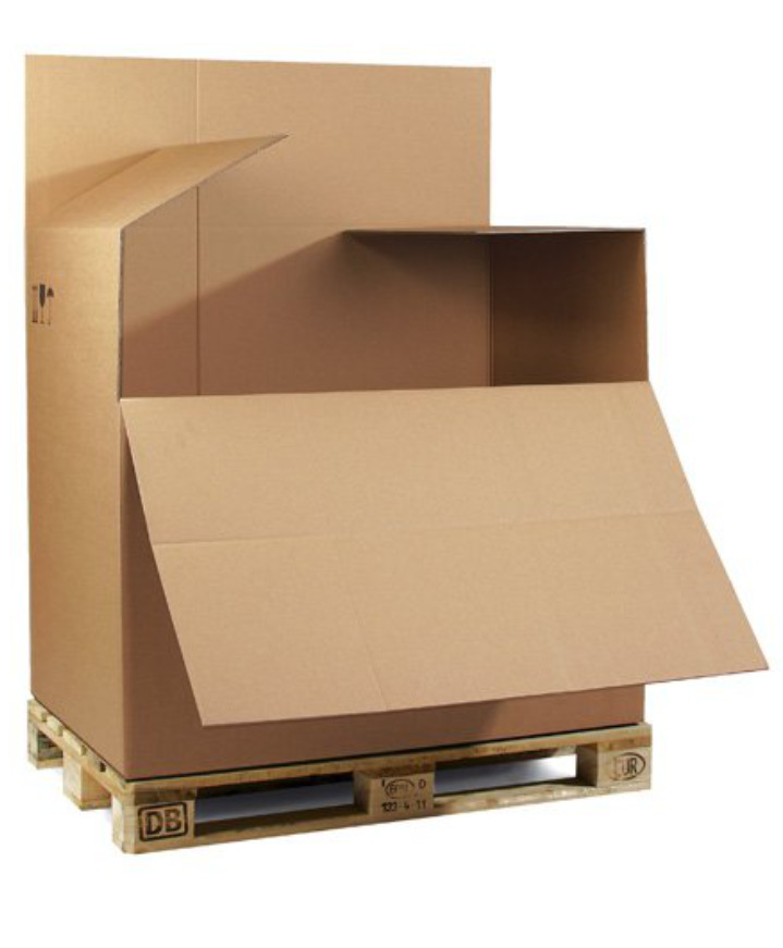 Krabica v rozmere palety, 2-vrstvová, 1180 x 780 x 1065 mm, kvalita 2.40BC - 1